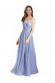 Open Back Chiffon & Lace Sweetheart Long Sleeveless Bridesmaid Dress / Evening Dress Southampton