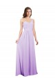 Lilac Chiffon One Shoulder Long Sleeveless Bridesmaid Dress / Evening Dress Southampton