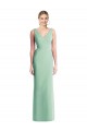 Tie Back Soft Chiffon V-Neck Long Sleeveless Bridesmaid Dress Southampton