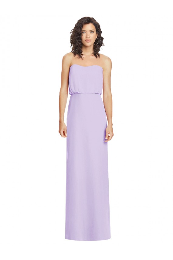 Low Back Soft Chiffon Sweetheart Long Sleeveless Formal Dress / Bridesmaid Dress Southampton