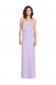 Low Back Soft Chiffon Sweetheart Long Sleeveless Formal Dress / Bridesmaid Dress Southampton