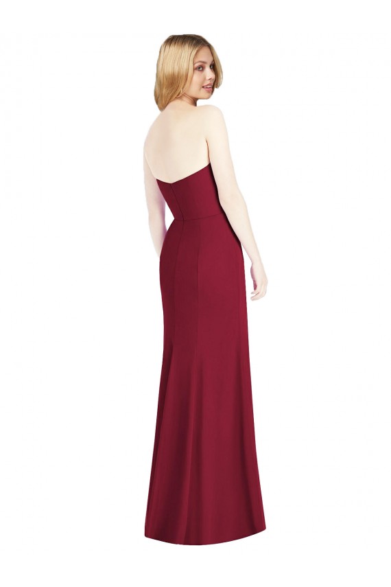Desert Rose Soft Chiffon Sweetheart Long Sleeveless Bridesmaid Dress Southampton