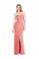 Desert Rose Soft Chiffon Sweetheart Long Sleeveless Bridesmaid Dress Southampton