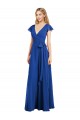 Lxue Chiffon V-Neck Long Flutter Sleeves Bridesmaid Dress Southampton