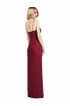 Coral Soft Chiffon Spaghetti Straps Long Sleeveless Formal Dress / Bridesmaid Dress Southampton