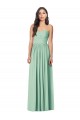 Mint Green Soft Chiffon Sweetheart Long Sleeveless Bridesmaid Dress Southampton