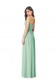 Mint Green Soft Chiffon Sweetheart Long Sleeveless Bridesmaid Dress Southampton