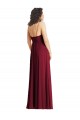 Smoke Green Soft Chiffon Spaghetti Straps Long Sleeveless Formal Evening Gown / Bridesmaid Dress Southampton