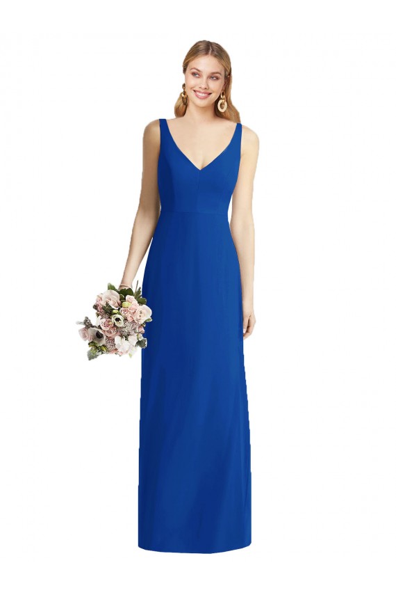 Mermaid Chiffon Sweetheart Long Sleeveless Bridesmaid Dress Southampton