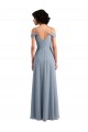 Chiffon Off the Shoulder Long Sleeveless Formal Dress / Bridesmaid Dress Southampton