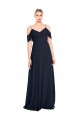 V-Back Lxue Chiffon Off the Shoulder Long Sleeveless Bridesmaid Dress Southampton