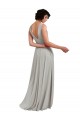 Soft Chiffon V-Neck Long Sleeveless Bridesmaid Dresses Southampton
