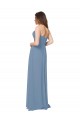 Low Back Chiffon Sweetheart Long Sleeveless Bridesmaid Dress / Evening Gowns Southampton