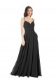 Open Back Chiffon Sweetheart Long Sleeveless Formal Dress / Bridesmaid Dress Southampton