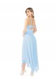 Keyhole Back Soft Chiffon V-Neck Midi Length Sleeveless Bridesmaid Dress Southampton