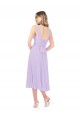 Soft Chiffon Sweetheart Midi Length Sleeveless High Low Bridesmaid Dress Southampton