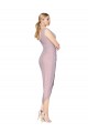 V-Back Primrose Soft Chiffon V-Neck Cocktail Length Sleeveless High Low Evening Gown / Prom Dress / Bridesmaid Dress Southampton