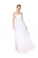 Soft Chiffon Off the Shoulder Long Sleeveless Formal Evening Gown / Prom Dress / Bridesmaid Dress Southampton