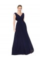 Soft Chiffon V-Neck Long Sleeveless Formal Evening Gown / Prom Dress / Bridesmaid Dress Southampton