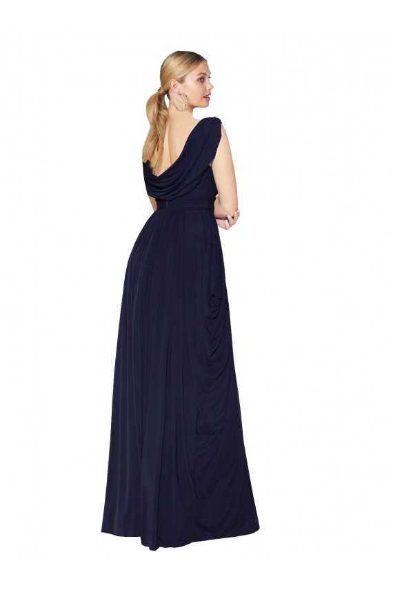 Soft Chiffon V-Neck Long Sleeveless Formal Evening Gown / Prom Dress / Bridesmaid Dress Southampton