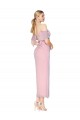 Soft Chiffon Off the Shoulder Knee Length Cold Shoulder Formal Evening Gown / Prom Dress / Bridesmaid Dress Southampton