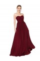 A-Line Soft Chiffon Sweetheart Long Sleeveless Formal Evening Gown / Prom Dress / Bridesmaid Dress Southampton