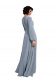 Soft Chiffon V-Neck Long Long Sleeves Bridesmaid Dress / Formal Dress Southampton
