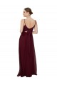 Keyhole Back Soft Chiffon Scoop Neck Long Sleeveless Bridesmaid Dress Southampton