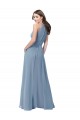 Chiffon Halter Neck Long Sleeveless Bridesmaid Formal Dress Southampton