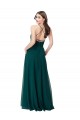 Open Back Chiffon V-Neck Long Sleeveless Wedding Party Dress Southampton