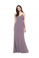 Open Back Soft Chiffon Sweetheart Long Sleeveless Formal Evening Gown / Bridesmaid Dress Southampton