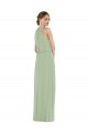 Soft Chiffon High Neck Long Sleeveless Semi Formal Evening Dress / Bridesmaid Dress Southampton