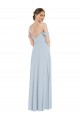 Soft Chiffon Off the Shoulder Long Flounce Sleeves Semi Formal Evening Dress / Bridesmaid Dress Southampton