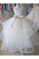 Tulle & Lace High Neck Long Sleeveless Flower Girl Wedding Dress Southampton