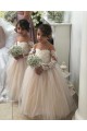 Tulle & Lace Sweetheart Chapel Train Long Sleeves Little Flower Girl Dress Southampton