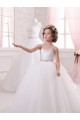 Tulle Sweetheart Chapel Train Sleeveless Flower Girl Dress Southampton