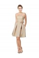 Satin & Lace Sweetheart Knee Length Sleeveless Bridesmaid Dress Southampton