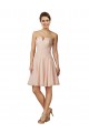 Soft Chiffon & Lace Sweetheart Knee Length Sleeveless Bridesmaid Dress Southampton