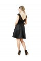 V-Back Satin & Lace Illusion Neck Knee Length Sleeveless Bridesmaid Dress Southampton