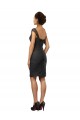 Soft Chiffon & Lace Off the Shoulder Knee Length Sleeveless Bridesmaid Dress Southampton