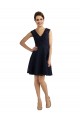 Lace V-Neck Knee Length Sleeveless Bridesmaid Dress / Evening Dress Southampton