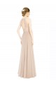Keyhole Back Soft Chiffon & Lace Halter Neck Long Sleeveless Prom Dress / Bridesmaid Dress Southampton