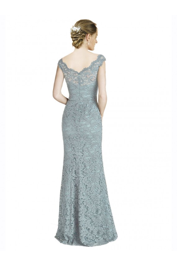 Lace Off the Shoulder Long Cap Sleeves Prom Dress / Bridesmaid Dress Southampton