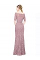 Lace Off the Shoulder Short Sleeves Long Prom Dress / Bridesmaid Dress Southampton