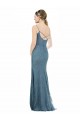 Open Back Lace Spaghetti Straps Long Sleeveless Bridesmaid Dress Southampton