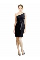 Open Back Lace One Shoulder Knee Length Sleeveless Bridesmaid Dress Southampton