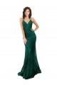 Open Back Lace V-Neck Long Sleeveless Black Tie Evening Gown / Prom Dress / Bridesmaid Dress Southampton