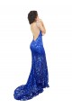 Open Back Lace High Neck Long Sleeveless Semi Formal Evening Dress / Prom Dress / Bridesmaid Dress Southampton