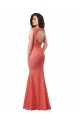 Open Back Lace V-Neck Long Sleeveless Bridesmaid Dress Southampton