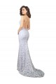Open Back Lace High Neck Sweep Train Sleeveless Wedding Dress Southampton